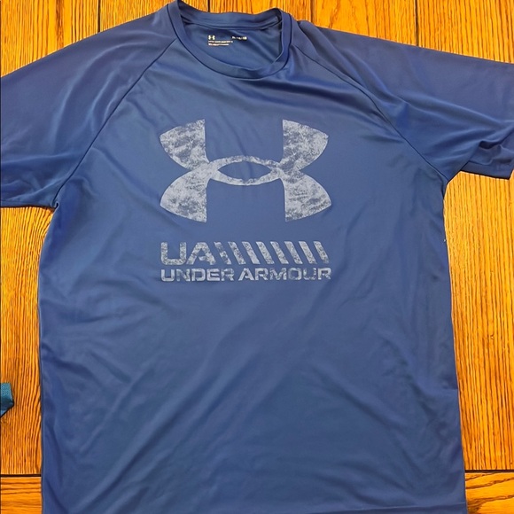 Under Armour Men's Athletic T-Shirts - Blue, Gray, Black - Picture 2 of 8